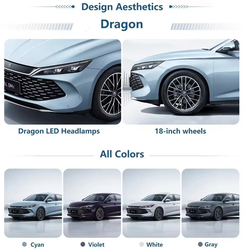 BYD QIN L 2025 DM-i إصدار القيادة الذكية 1.5 لتر 80 كم النوع الرائد 